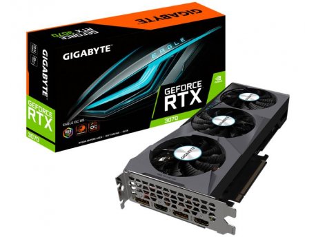 GIGABYTE NVidia GeForce RTX 3070 EAGLE 8GB 256bit GV-N3070EAGLE-8GD rev 2.0 LHR