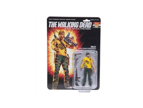 McFARLANE TOYS The Walking Dead, Shiva Force Commander Rick (Bloody) 13 cm, figura
