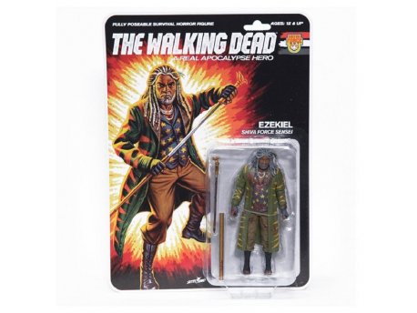 McFARLANE TOYS The Walking Dead, Shiva Force Sensei Ezekiel (Bloody) 13 cm, figura