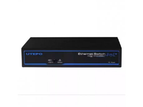 UTEPO Switch 10/100 4-port PoE  UTP3-SW04-TP60 + 2x Uplink