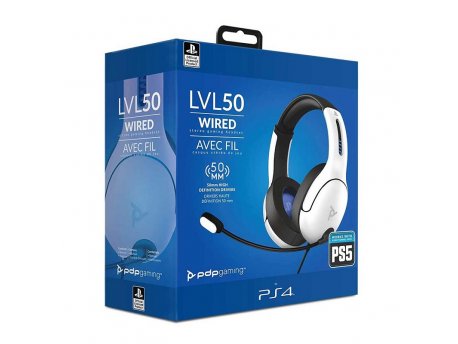 PDP PS4 Bežične slušalice, LVL50, Bele