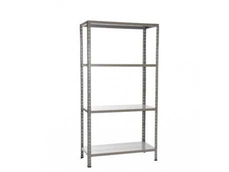 CRAFTER POLICA METALNA SIVA 136X60X30 CM 4 NIVOA
