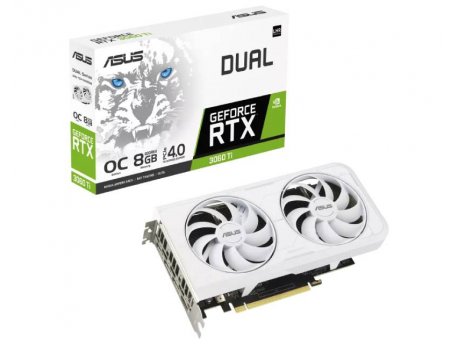 ASUS NVidia GeForce RTX 3060 Ti 8GB 256bit DUAL-RTX3060TI-O8GD6X-WHITE