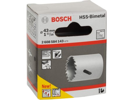 BOSCH Testera za otvore HSS-bimetal za standardne adaptere 43 mm. 1 11;16''