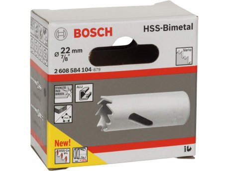 BOSCH Testera za otvore HSS-bimetal za standardne adaptere 22 mm. 7;8''