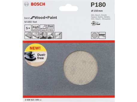 BOSCH Brusna mreža M480 BfWP, 150 mm paket od 5 komada P180