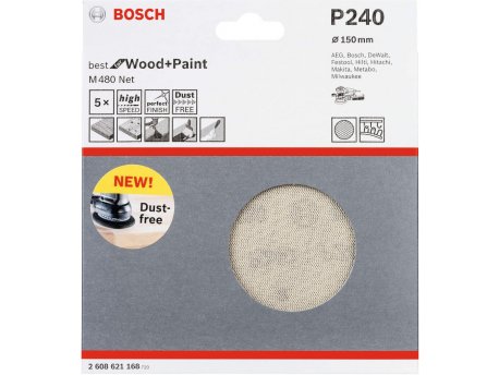 BOSCH Brusna mreža M480 BfWP, 150 mm paket od 5 komada P240