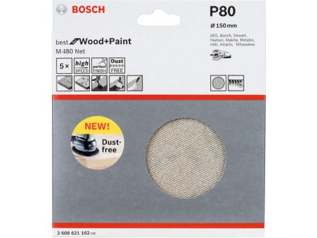BOSCH Brusna mreža M480 BfWP, 150 mm paket od 5 komada P80