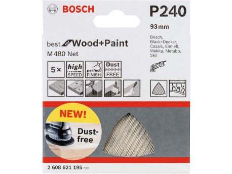 BOSCH Brusna mreža M480 BfWP, 93x93 mm paket od 5 komada P240
