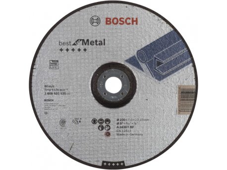 BOSCH Brusna ploča ispupčena Best for Metal 230 x 7 mm