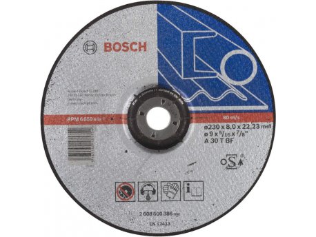 BOSCH Brusna ploča ispupčena Expert for Metal 230 x 8 mm