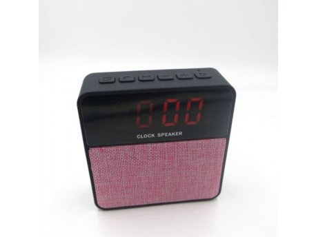DOT Bluetooth zvučnik clock speaker T1 roze