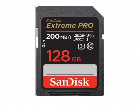 SANDISK SDXC 128GB Extreme Pro 200MB/s V30 UHS-I Class10 U3 V30
