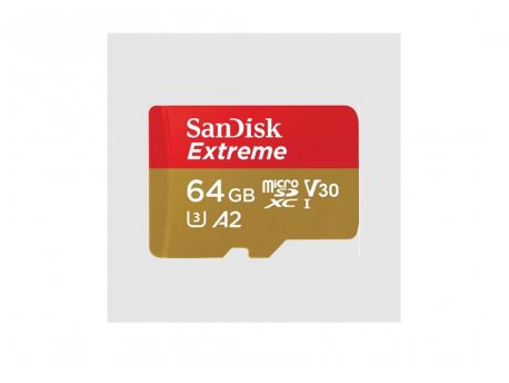 SANDISK SDXC 64GB Extreme micro 170MB/s UHS-I Class10 U3 V30+ Adapter