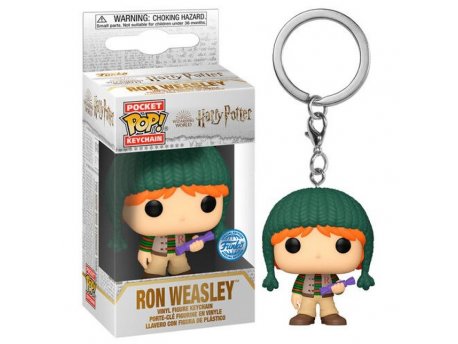 FUNKO POP Keychain: HP Holiday - Ron (WMT), privezak