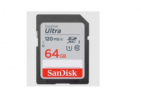 SANDISK SDHC 64GB Ultra 120MB/s Class 10 UHS-I