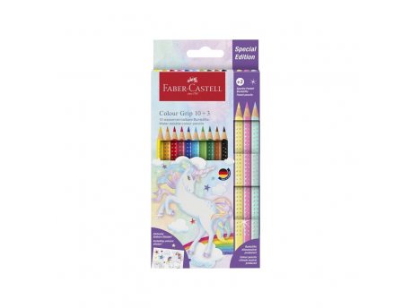 FABER-CASTELL Drvene bojice GRIP 1/10 Unicorn+3 Sparkle 2015420