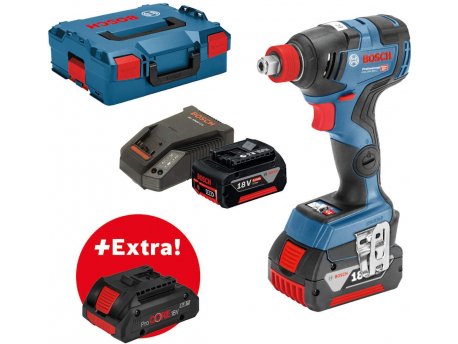 BOSCH Akumulatorski udarni odvrtač  GDX 18V-200 C; 2x5,0Ah + ProCORE 4,0 Ah; L-Boxx (0615990K7G)