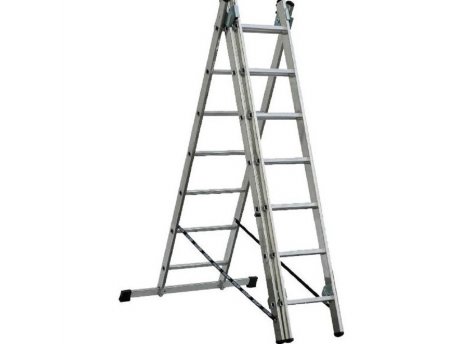 CRAFTER Merdevine aluminijumske trodelne 3x7 gazišta