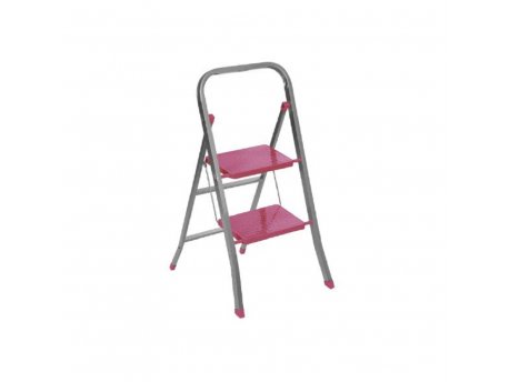 LINDO Pink Up čelične merdevine 2 gazišta