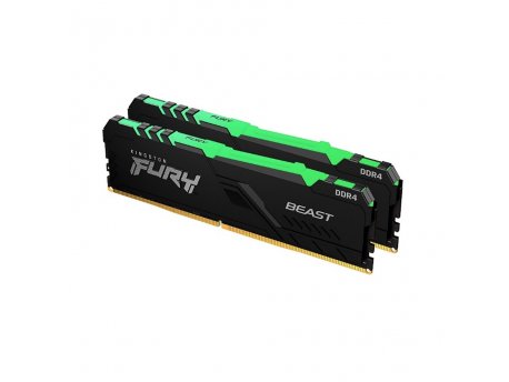 KINGSTON 32GB(2X16GB) Fury Beast KF432C16BBAK2/32 DIMM/DRR4/3200MHz/RGB