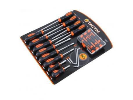 TACTIX Kombinovani set odvijača 6942629245445