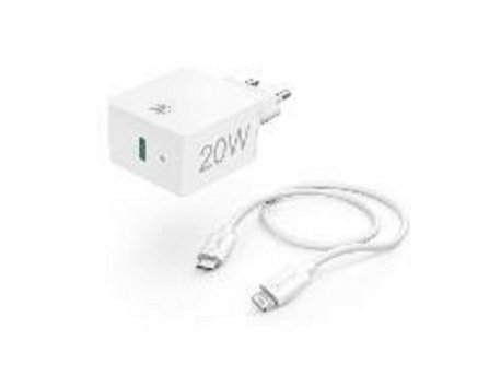 HAMA Kućni Punjač + USB-C-Lightning Kabl, PD, 20W, 3A