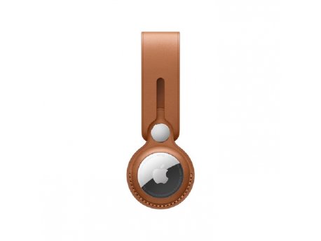 APPLE AirTag Leather Loop - Saddle Brown (mx4a2zm/a)