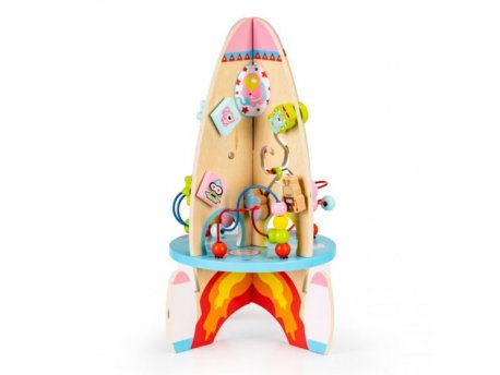 ECO TOYS EDUKATIVNA DRVENA RAKETA 8u1