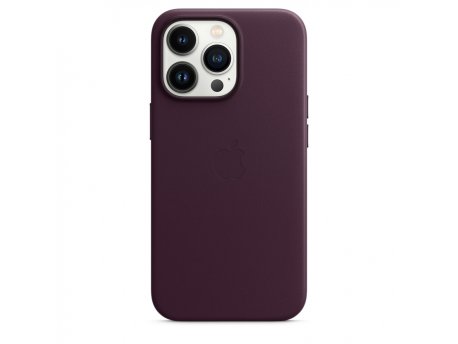 APPLE IPhone 13 Pro Leather Case with MagSafe Dark Cherry  (mm1a3zm/a)