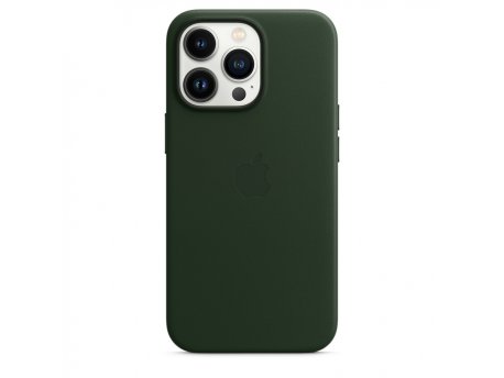 APPLE IPhone 13 Pro Leather Case with MagSafe Sequoia Green  (mm1g3zm/a)