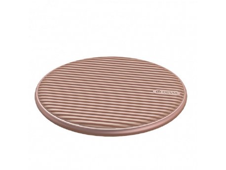 DEVIA Aurora ultra-slim wireless punjač fast rose-gold