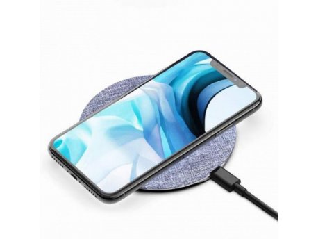 DEVIA Ultra-thin wireless punjač sivi D07