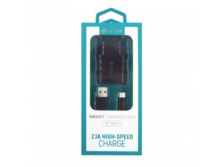 DEVIA Kućni punjač Smart High-speed type-C 2.1A XT-117 crna