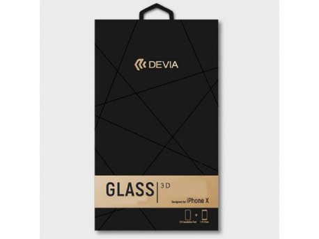 DEVIA 3D Curved glass with installation tool za iPhone X