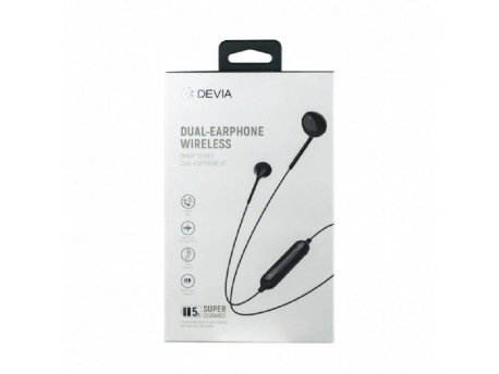 DEVIA Slusalice smart series wireless dual crna