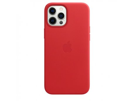 APPLE IPhone 12 Pro Max Leather Case with MagSafe Product Red (mhkj3zm/a)