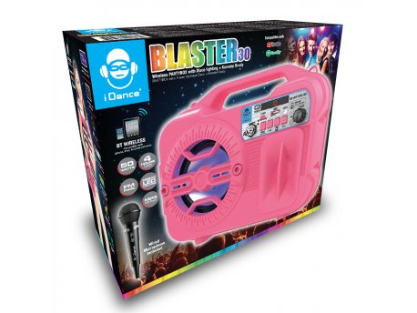 IDANCE Blaster 30 pink karaoke zvučnik sa mikrofonom (35445)