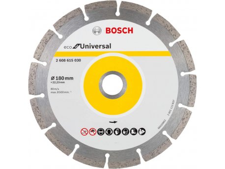 BOSCH Dijamantska rezna ploča ECO For Universal 180x22,23x2,2x7 - pakovanje od 10 komada (2608615043)