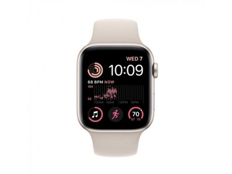 APPLE Watch SE2 GPS 44mm Starlight Aluminium Case with Starlight Sport Band - Regular (mnjx3se/a)