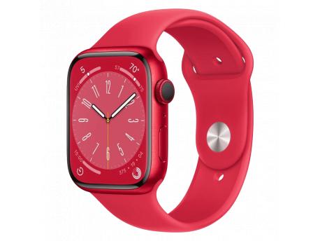 APPLE Watch S8 GPS 45mm (PRODUCT)RED Aluminium Case with (PRODUCT)RED Sport Band - Regular