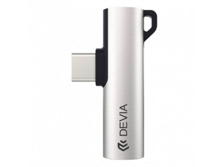 DEVIA Smart series adapter type-C to type-C DC3.5 siva