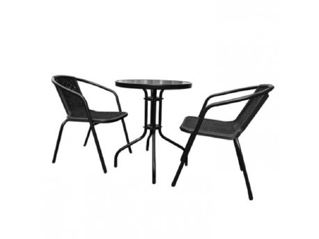 CRAFTER Baštenki set sto + 2 stolice SCURO GRIGIO (140301197)