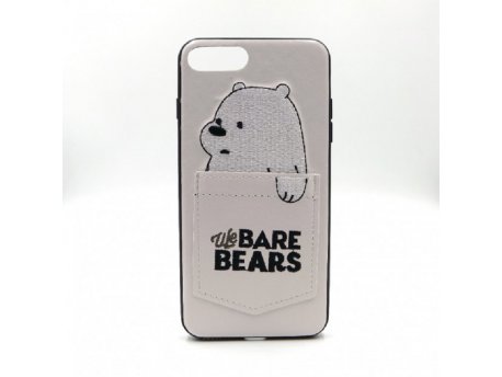 Leather Futrola silikonska Bear za Iphone XS Max bela