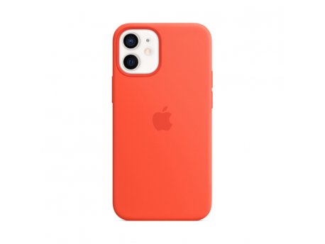 APPLE IPhone 12 mini Silicone Case with MagSafe - Electric Orange (mktn3zm/a)