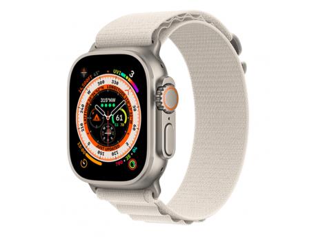 APPLE Watch Ultra Titanium Starlight Alpine Loop 49mm Small Pametni sat (MQFQ3SE/A)
