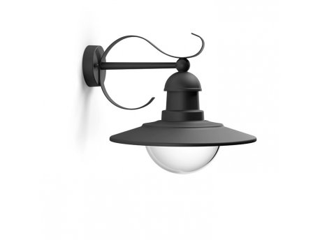 PHILIPS Zidna spoljašnja svetiljka Topiary crna 1xmax60W E27 230V