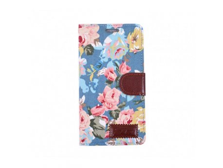 Flower Futrola na preklop za Samsung T230 Galaxy Tab 4 7.0 plava