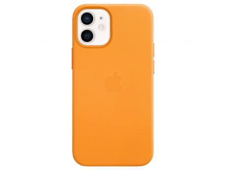 APPLE Zaštitna maska za iPhone 12 mini kožna California Poppy (Narandžasta) (mhk63zm/a)