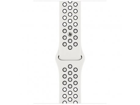 APPLE Watch 45mm Nike Band: Summit White/Black Nike Sport Band (mph13zm/a)